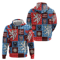 Czech Christmas Patchwork Hoodie - Wonder Print Shop