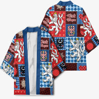Czech Christmas Patchwork Kimono - Wonder Print Shop