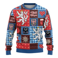Czech Christmas Patchwork Ugly Christmas Sweater - Wonder Print Shop