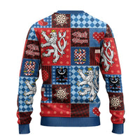 Czech Christmas Patchwork Ugly Christmas Sweater - Wonder Print Shop