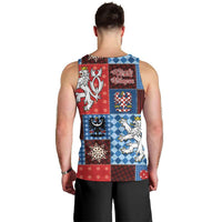 Czech Christmas Patchwork Men Tank Top - Wonder Print Shop