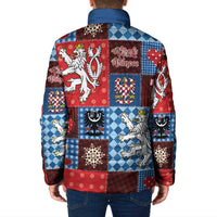 Czech Christmas Patchwork Padded Jacket - Wonder Print Shop