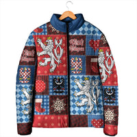 Czech Christmas Patchwork Padded Jacket - Wonder Print Shop