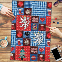 Czech Christmas Patchwork Puzzle - Wonder Print Shop