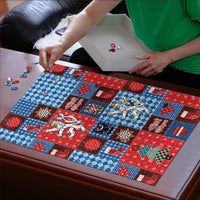 Czech Christmas Patchwork Puzzle - Wonder Print Shop