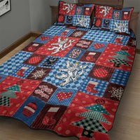 Czech Christmas Patchwork Quilt Bed Set - Wonder Print Shop
