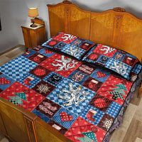 Czech Christmas Patchwork Quilt Bed Set - Wonder Print Shop
