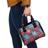 Czech Christmas Patchwork Shoulder Handbag - Wonder Print Shop