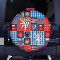 Czech Christmas Patchwork Spare Tire Cover - Wonder Print Shop