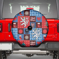 Czech Christmas Patchwork Spare Tire Cover - Wonder Print Shop