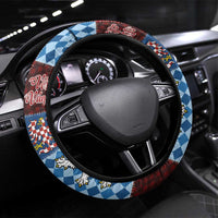 Czech Christmas Patchwork Steering Wheel Cover - Wonder Print Shop