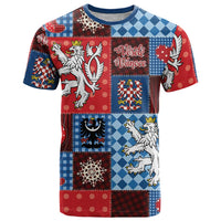 Czech Christmas Patchwork T Shirt - Wonder Print Shop