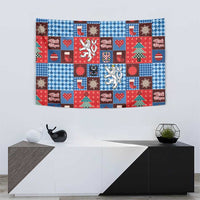 Czech Christmas Patchwork Tapestry - Wonder Print Shop
