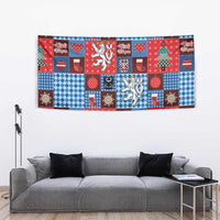 Czech Christmas Patchwork Tapestry - Wonder Print Shop