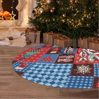 Czech Christmas Patchwork Tree Skirt - Wonder Print Shop