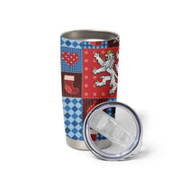 Czech Christmas Patchwork Tumbler Cup - Wonder Print Shop