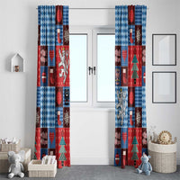 Czech Christmas Patchwork Window Curtain - Wonder Print Shop