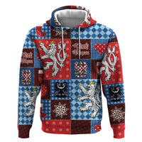 Czech Christmas Patchwork Zip Hoodie - Wonder Print Shop