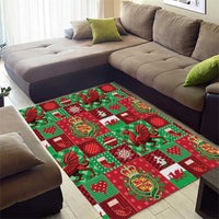 Wales Christmas Patchwork Area Rug - Wonder Print Shop