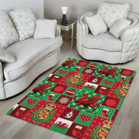 Wales Christmas Patchwork Area Rug - Wonder Print Shop