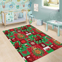 Wales Christmas Patchwork Area Rug - Wonder Print Shop
