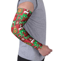 Wales Christmas Patchwork Arm Sleeves - Wonder Print Shop
