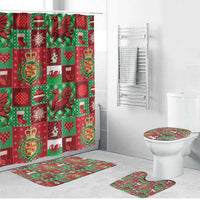Wales Christmas Patchwork Bathroom Set - Wonder Print Shop