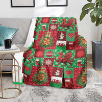 Wales Christmas Patchwork Blanket - Wonder Print Shop