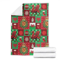 Wales Christmas Patchwork Blanket - Wonder Print Shop