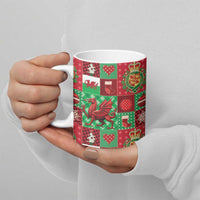 Wales Christmas Patchwork Ceramic Mug - Wonder Print Shop