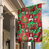 Wales Christmas Patchwork Garden Flag - Wonder Print Shop