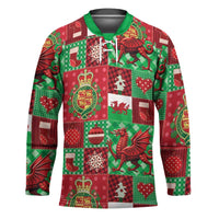 Wales Christmas Patchwork Hockey Jersey - Wonder Print Shop
