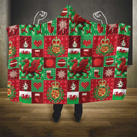 Wales Christmas Patchwork Hooded Blanket - Wonder Print Shop