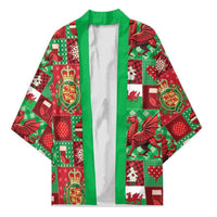 Wales Christmas Patchwork Kimono - Wonder Print Shop