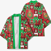 Wales Christmas Patchwork Kimono - Wonder Print Shop