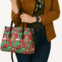 Wales Christmas Patchwork Leather Bag - Wonder Print Shop