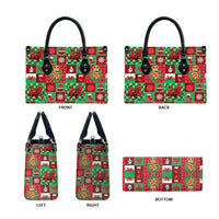 Wales Christmas Patchwork Leather Bag - Wonder Print Shop
