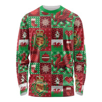Wales Christmas Patchwork Long Sleeve Shirt - Wonder Print Shop