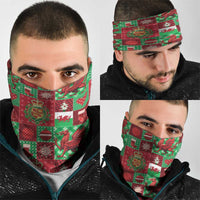 Wales Christmas Patchwork Neck Gaiter - Wonder Print Shop