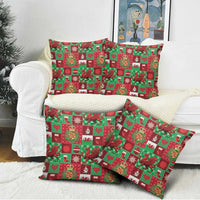 Wales Christmas Patchwork Pillow Cover - Wonder Print Shop