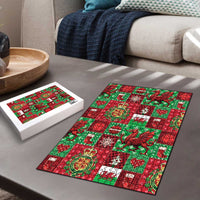 Wales Christmas Patchwork Puzzle - Wonder Print Shop