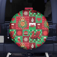 Wales Christmas Patchwork Spare Tire Cover - Wonder Print Shop