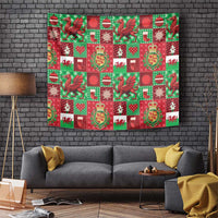 Wales Christmas Patchwork Tapestry - Wonder Print Shop
