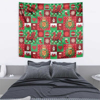Wales Christmas Patchwork Tapestry - Wonder Print Shop