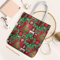 Wales Christmas Patchwork Tote Bag - Wonder Print Shop
