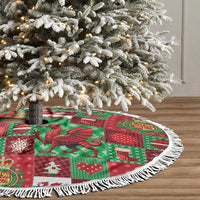 Wales Christmas Patchwork Tree Skirt - Wonder Print Shop