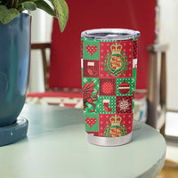 Wales Christmas Patchwork Tumbler Cup - Wonder Print Shop