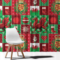 Wales Christmas Patchwork Window Curtain - Wonder Print Shop