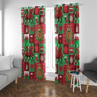 Wales Christmas Patchwork Window Curtain - Wonder Print Shop