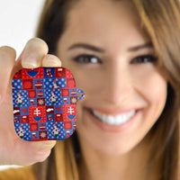 Slovakia Christmas Patchwork AirPods Case - Wonder Print Shop